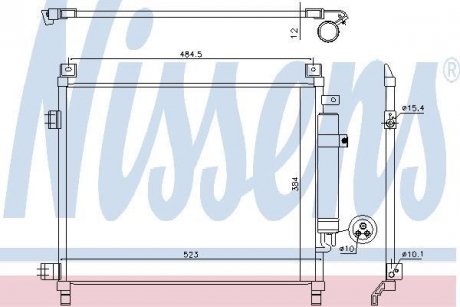 Радiатор кондицiонера NISSENS 940788