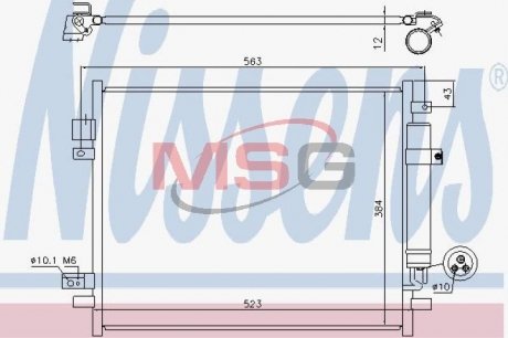 Радиатор кондиционера NISSENS 940789