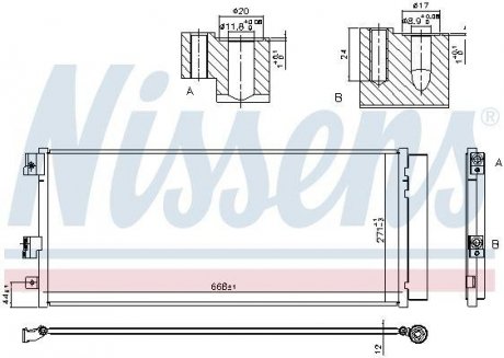 Радіатор кондиціонера NISSENS 940791