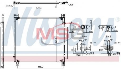 Конденсер NISSENS 940799 (фото 1)