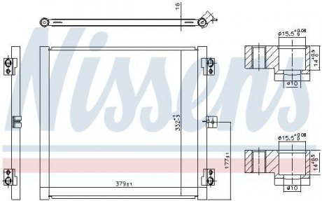 Радіатор кондиціонера NISSENS 941079