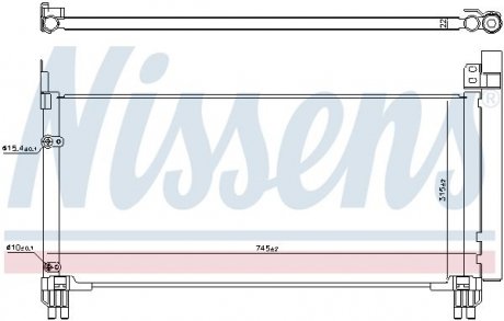 Радіатор кондиціонера NISSENS 941166