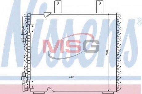 Радиатор кондиционера NISSENS 94172