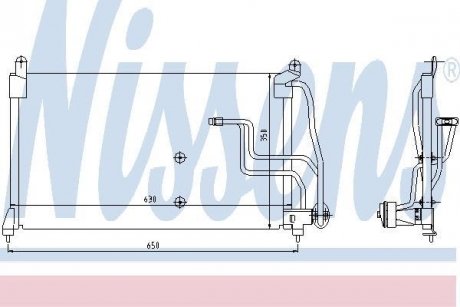 Радіатор кондиціонера NISSENS 94190