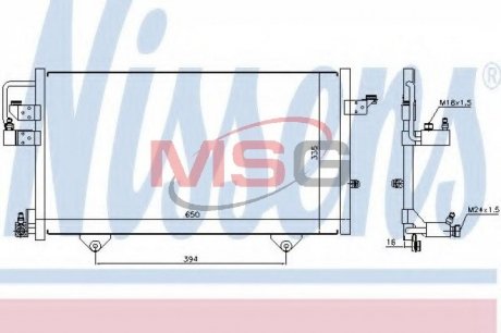 Радиатор кондиционера NISSENS 94209