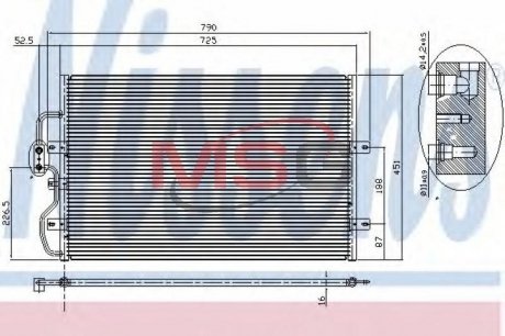 Радиатор кондиционера NISSENS 94210