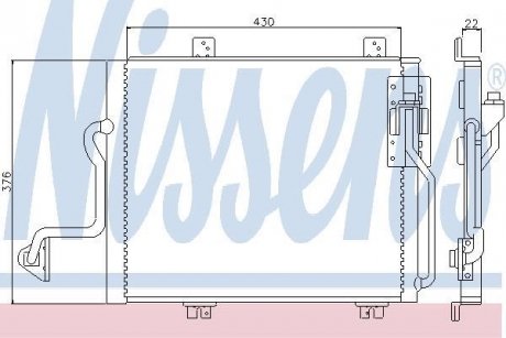 Радиатор кондиционера NISSENS 94240