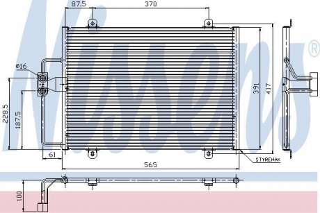 Радиатор кондиционера NISSENS 94246