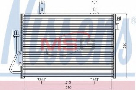 Радиатор кондиционера NISSENS 94324