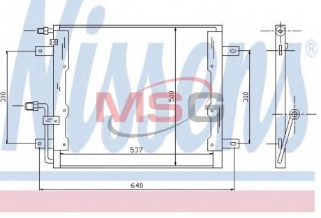 Радиатор кондиционера NISSENS 94335