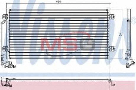 Радиатор кондиционера NISSENS 94341