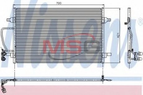 Радиатор кондиционера NISSENS 94345