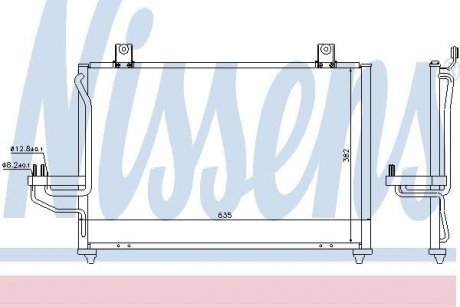 Радиатор кондиционера NISSENS 94422