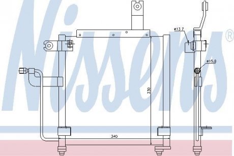 Радиатор кондиционера NISSENS 94423