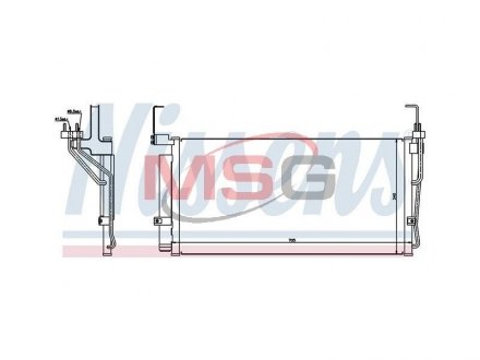 Радиатор кондиционера NISSENS 94451