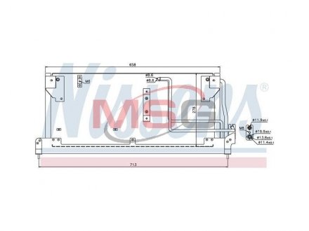 Радиатор кондиционера NISSENS 94502