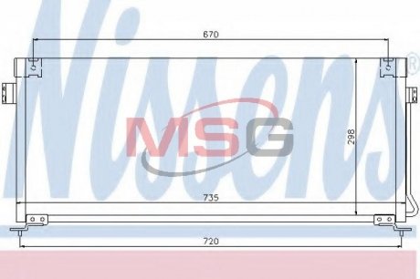 Радиатор кондиционера NISSENS 94507