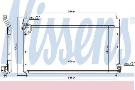 Радіатор кондиціонера NISSENS 94530