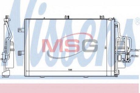 Радиатор кондиционера NISSENS 94546