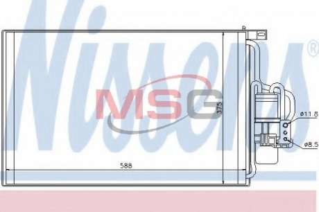 Радиатор кондиционера NISSENS 94547