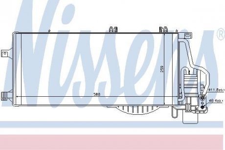 Радиатор кондиционера NISSENS 94548