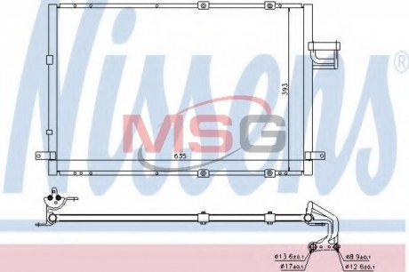 Радиатор кондиционера NISSENS 94637