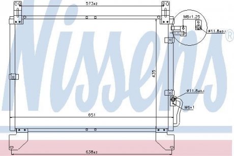 Радіатор кондиціонера NISSENS 94642