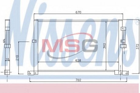 Радиатор кондиционера NISSENS 94718