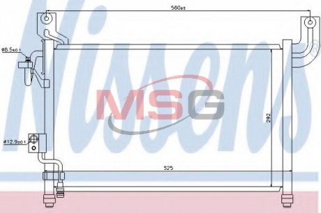 Радиатор кондиционера NISSENS 94729