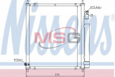 Радиатор кондиционера NISSENS 94734