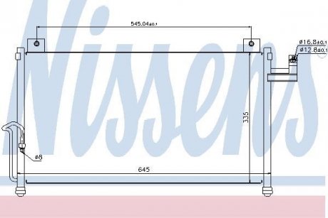 Радиатор кондиционера NISSENS 94742