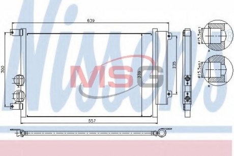 Радіатор кондиціонера NISSENS 94744