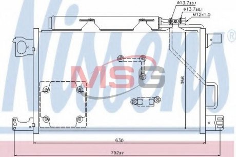 Радиатор кондиционера NISSENS 94857