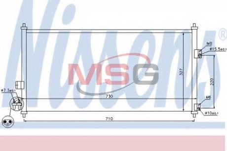 Радиатор кондиционера NISSENS 94889