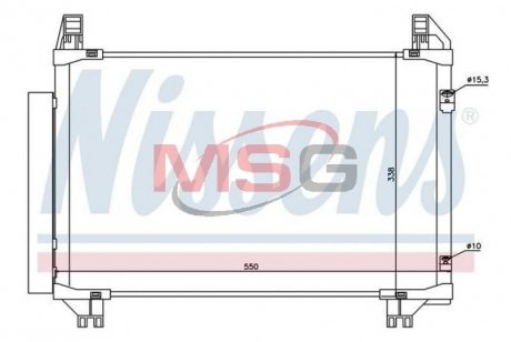 Радиатор кондиционера NISSENS 94991