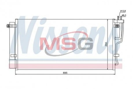 Радиатор кондиционера NISSENS 94992