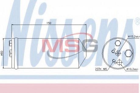 Осушитель кондиционера NISSENS 95325