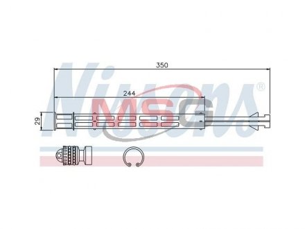 Осушувач MERCEDES-BENZ; VW(вир-во) NISSENS 95358