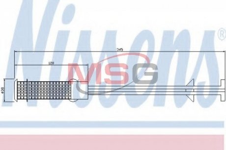 Осушувач кондиціонера NISSENS 95407 (фото 1)