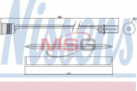 Осушитель, кондиционер NISSENS 95466