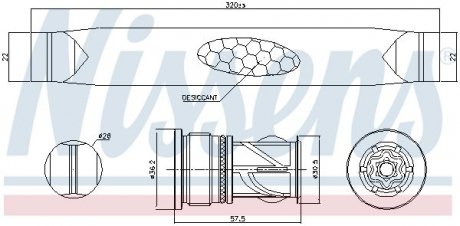 Осушувач,кондиціонер NISSENS 95566