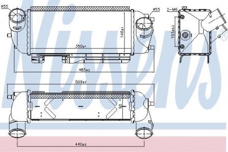 Радиатор интеркулера NISSENS 96192