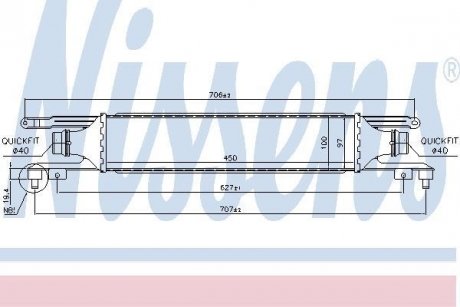 Интеркулер NISSENS 96464 (фото 1)