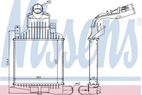 Интеркулер NISSENS 96591 (фото 1)