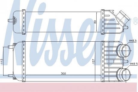 Интеркулер NISSENS 96612 (фото 1)