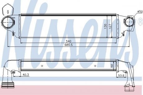 Интеркулер NISSENS 96654