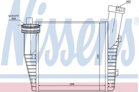 Интеркулер NISSENS 96687 (фото 1)