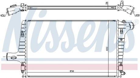 Радиатор интеркулера NISSENS 96706