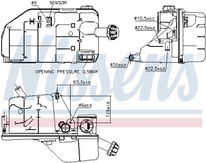 Расширительный бак охлаждения NISSENS 996062