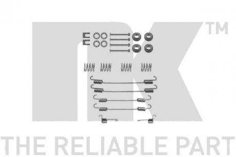 Монтажний набір гальмівних колодок NK 7919747